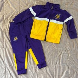 Los Angeles Lakers -Kids Purple and Yellow Track Suit